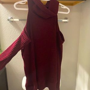 Long sleeve Burgundy sweater